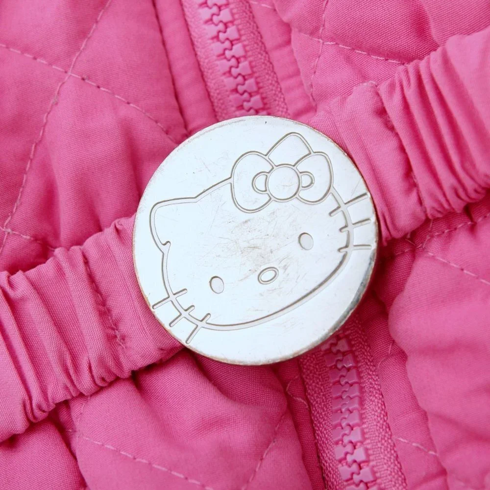 Hello Kitty by Sanrio Girls Quilted Fur Hooded Jacket‎